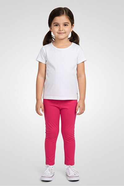 Fox Toddlers Girl Plain Pull On Leggings, Fuchsia