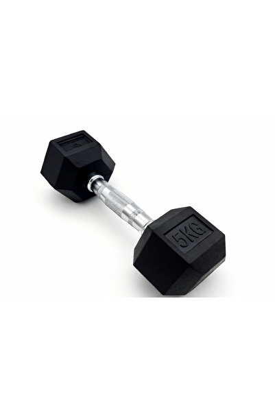 5 kg Kauçuk Profesyonel Olimpik Hex Dumbbell (Hex Dambıl - Altıgen Dambıl)