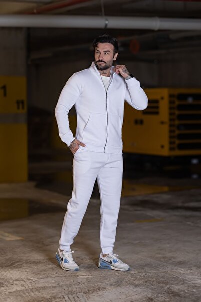 VALERİO MEN Boy Fermuar 3 Yarn Track Suit Set