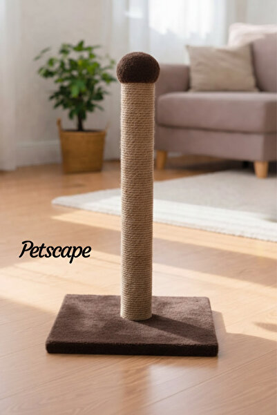 Petscape Cat Scratching Post Natural Sisal/Jute Rope Vertical Scratching Post...