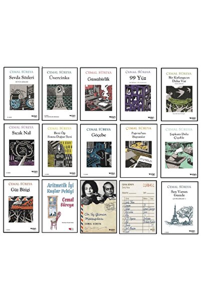 Can Yayınları Cemal Süreya (15 Kitaplık Full Set) Sevda Sözler # Üvercika .....