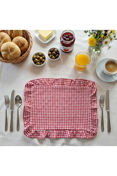 Solterra Design Fırfırlı Pötikare 2'li Amerikan Servis Takımı