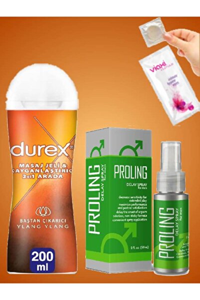 Durex Ylang Ylang 2'si 1 Kayganlaştırıcılı Masaj Jeli Proling Erkeklere Zaman...
