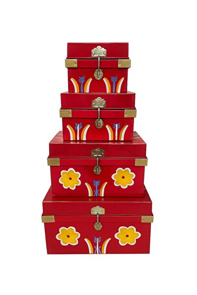 GENERAL'S A set of 4 decorative heritage boxes (multicolored)