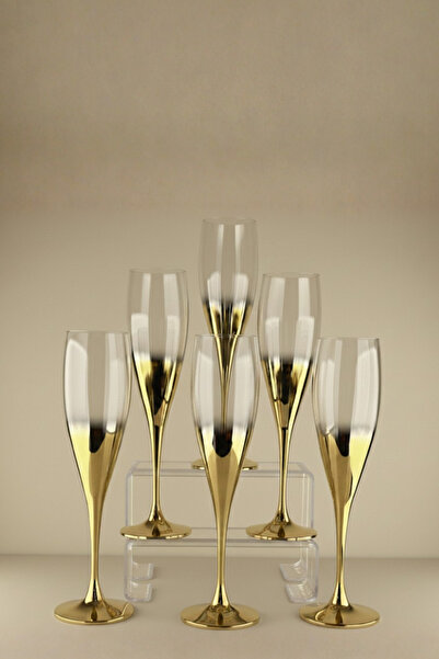 rova tr Lina Series 6-Piece Glass Titanium Coated Vip Crystal Goblet - Luxury...