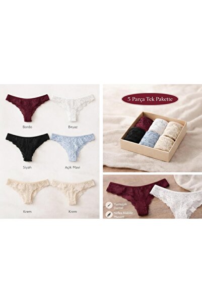 LUNNESAA BRAZİLİAN TARZI 5'Lİ FANTEZİ KÜLOT SET