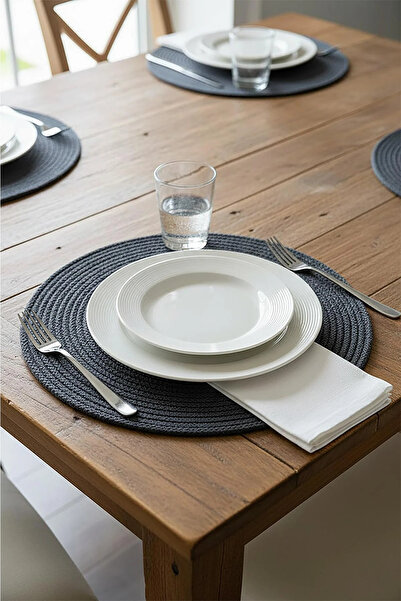 Bikaya Home 6-Piece Knitted American Service Plate Set |   Stylish Table Mat ...
