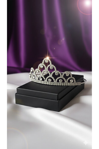 Estilo Lingerie Binom Model Crystal Stone Bridal Crown, Promise Engagement Pr...