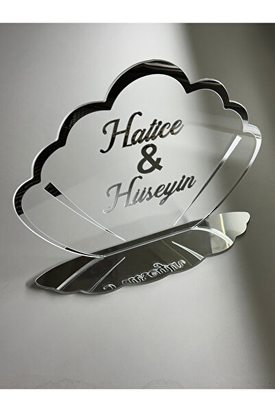 ABRDİZAYN Pleksi Söz Nişan Masa Üstü İsimlik