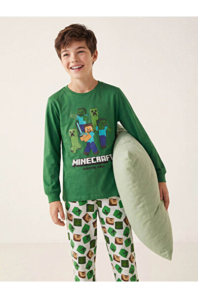 LC Waikiki Sjajni izbori iz Shining Store Minecraft Štampano seta pidžama za ...