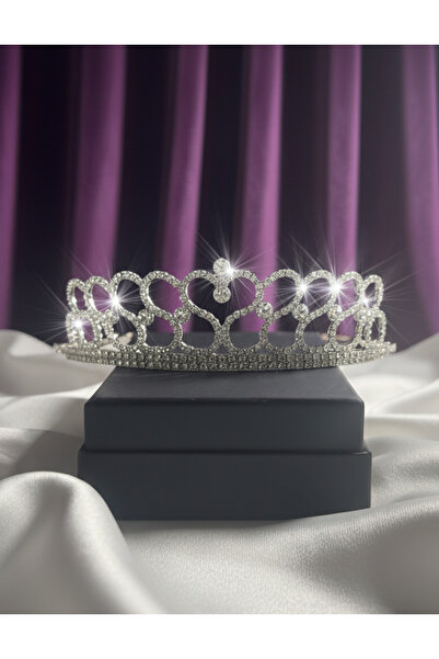 Estilo Lingerie Swan Model Silver Color Bridal Crown, Promise Engagement Crow...