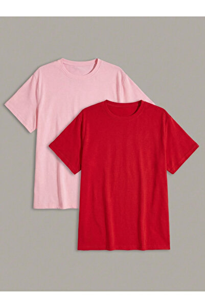 SPORTİVEA 2-Piece Oversize Fit 100% Cotton Unisex T-Shirt