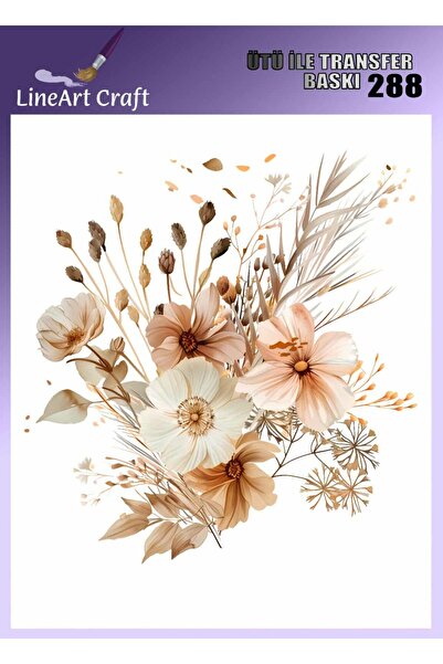 LİNEART Ütü İle Yapışan Transfer Baskı & Kumaş Transfer No:KMŞ288-18x20cm