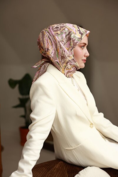 Silk Home Mink Pink Ethnic Pattern Tivil Woven Pure Silk Scarf-11469-27-Kvs0912