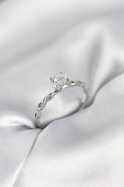 Nacario Mey Import ®   Silver Color Spiral Chain Model Single Stone Model Zir...