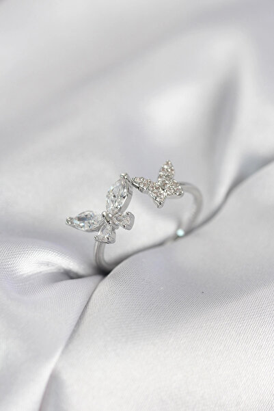 Nacario Mey imports ®   Model zircon stone silver color women's ring