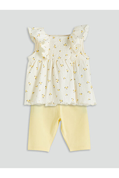 LC Waikiki I Floral Baby Girl Blouse and Leggings 2-Pack from Freezen Store
