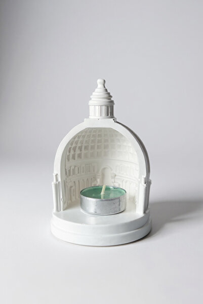 Roses Kubbe Tasarımlı Beton Obje (Tealight Mum Hediyeli)