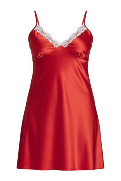 Star Fashion Satin ladies furou with thin straps and lace applied