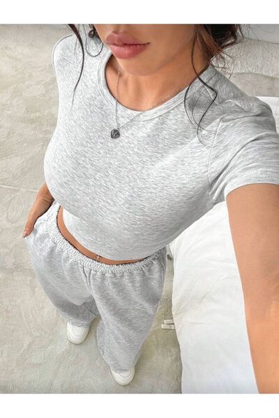 EDVESS Crop Track Suit Set 2 Piece Set Bottom \ Top