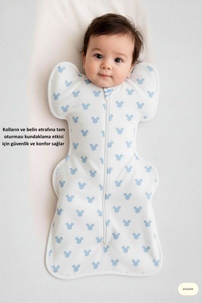 Le Touche Baby Swaddle Newborn Self Soothing Swaddle Boys Girls Baby Sleeping Bag 1.0 Tog