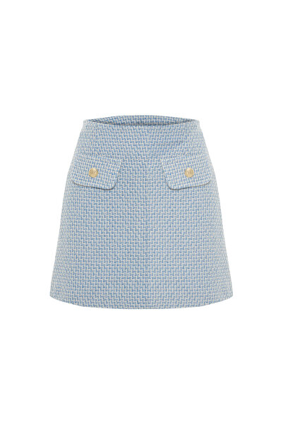 Mudo Plaid A-Shaped Mini Skirt