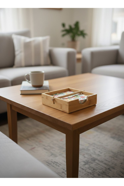 Nuha Home Bambu Kare Peçetelik 18x18 CM