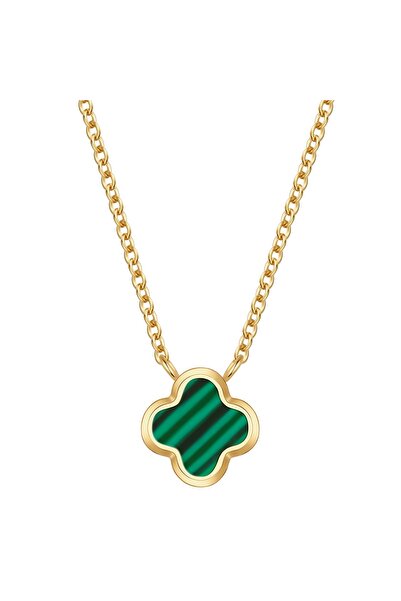 Glanzstücke München Edelstahlhalskette Kette mit Anhänger Edelstahl gelbgold ...