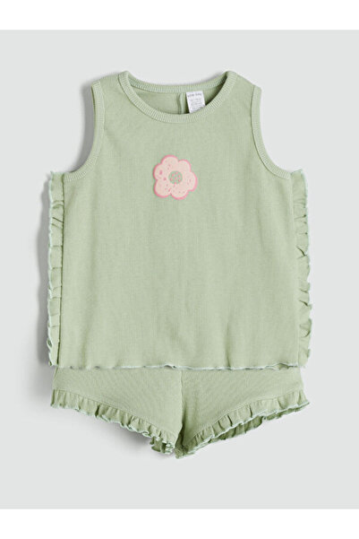 LC Waikiki Rmz Gi̇yi̇m Farkiyla Zero Roba Collar Ruffle Baby Girl Blouse and ...