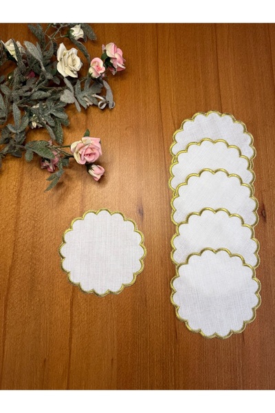 Smiling Home 6 bucăți șervețele de prezentare pentru cocktail, cu model marga...