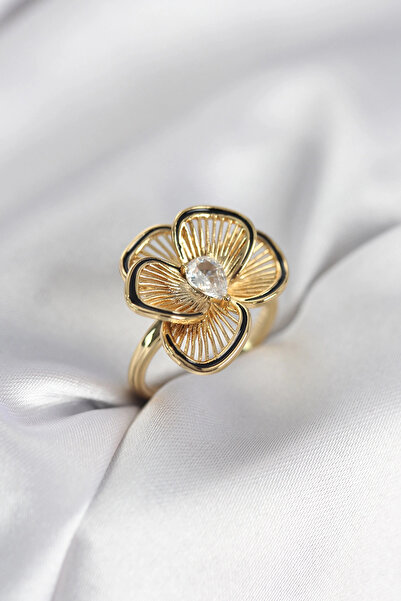 Nacario Mey imports ®   Gold color flower model women's ring