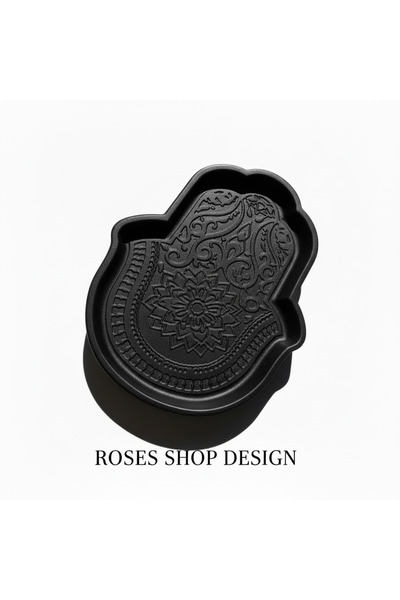 Roses Fatıman's Hand Object Plate Presentation Gift Object