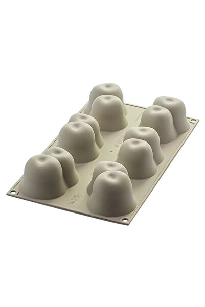 silikomart Silicone mold for single-portion cakes Rosso Ciliegia, Cherry, 6 C...