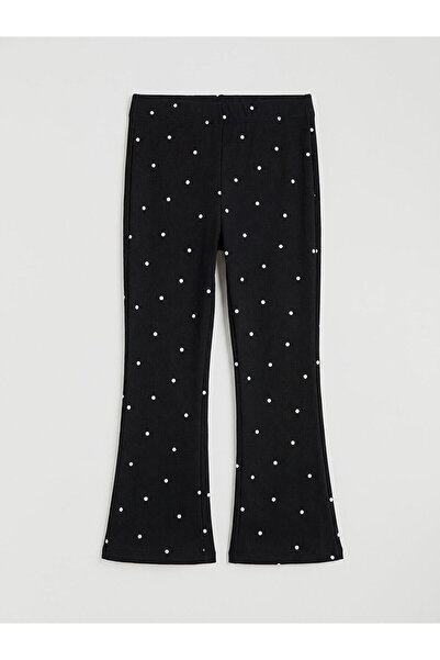 LC Waikiki Peak New Season Flared Girls' F Corded Fabric Tights