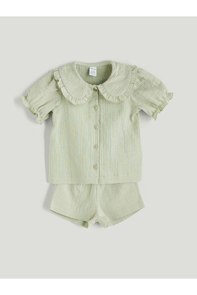 LC Waikiki Timeless Clothing & Timeless Choices Bebe Roba Collar Baby Girl Sh...