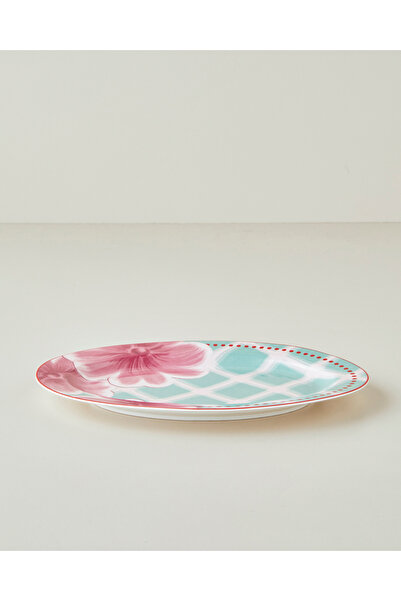 English Home Floreline Farfurie din Porțelan Bone, 25,5 cm, Colorată