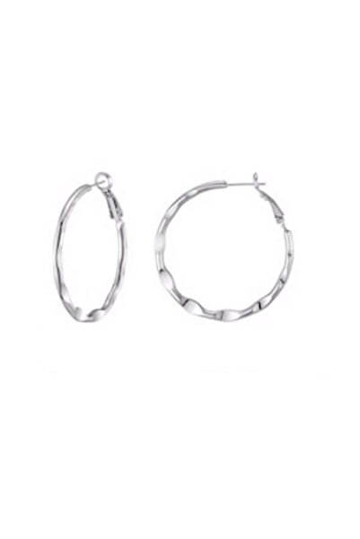 Philip Jones - Silver Hoop Earrings for Women