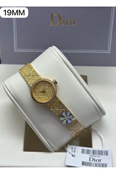 Watch Original women's mat pattern, 19mm, rhinestone frame