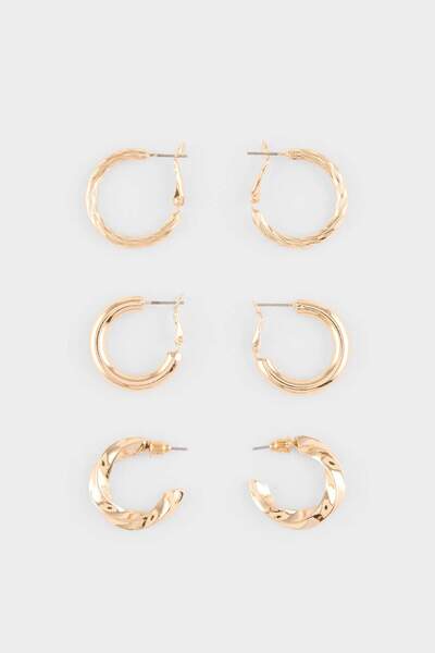 DeFacto Women's 3-Piece Earrings G4457Axns