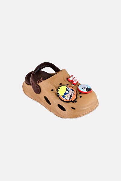 NARUTO Toddlers Boy Slip On Clogs, Brown
