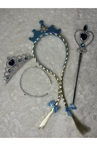 ADAA GIFT Elsa Çocuk Taç ve Asa Seti - Elsa Saç