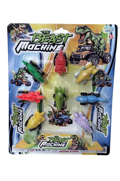 TOYZ PLAY 8 سيارات ديناصور صغيرة 7 سم