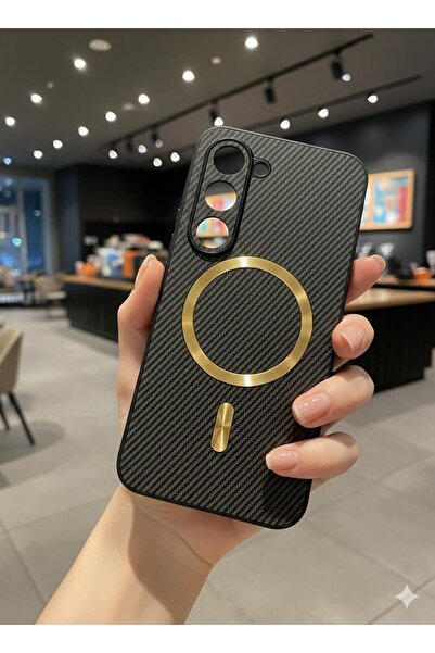 TECNOTREND Tecno Spark 40 Pro Plus Uyumlu Telefon Kılıfı Karbon Fiber Dokulu ...