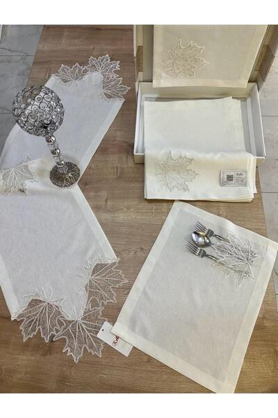 Ceki Home Supla Runner Crem American Service, set de 12 Supla, 12 bucăți Supl...