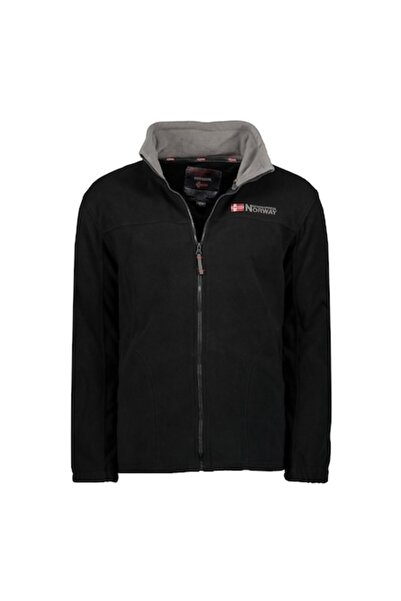 Geographical Norway - Boys' Fleece Hoodie, Black/Grey