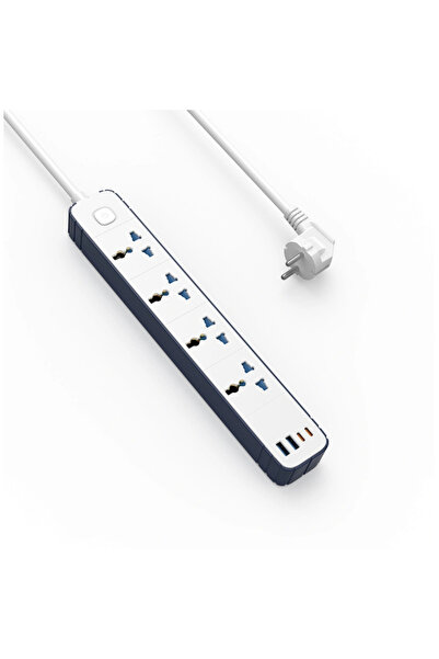 WIWU Wi-S007 PS422 20W GaN 8 in 1 Compact Power Strip with USB-C & AC Outlets