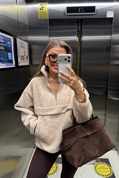 Butik Teddy peluş seweatshirt