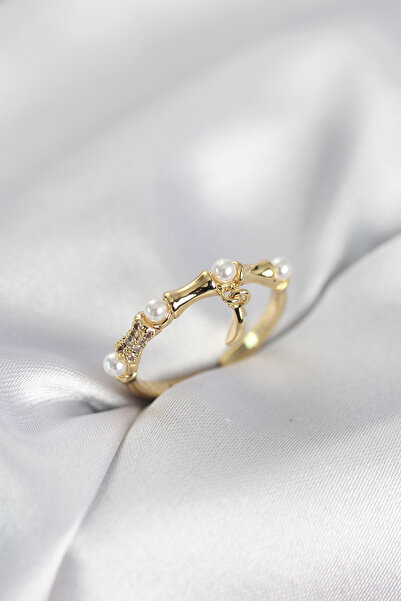 Lisinya Gold Color Dangle Bone Model Women's Ring - Tygoo