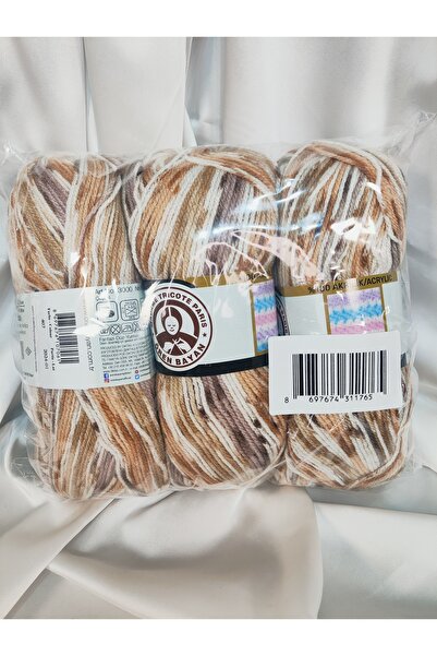 Ören Bayan MAGİC BABY Ebruli El Örgü İpi (3 Adet) - Renk: 407