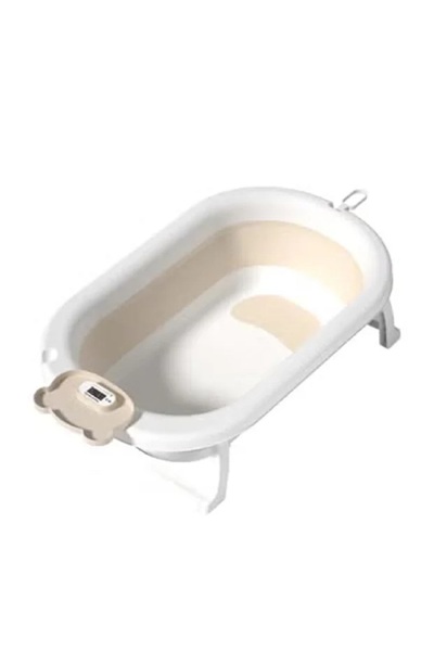 Fun Moment Foldable baby bathtub with thermometer